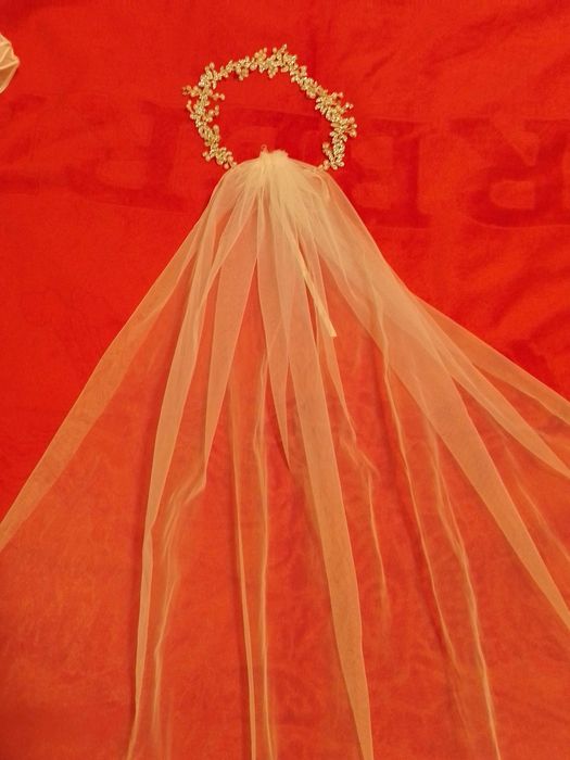 Rochie cununie + voal si coronița