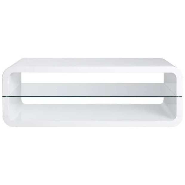 Холна бяла маса - MДФ / стъкло