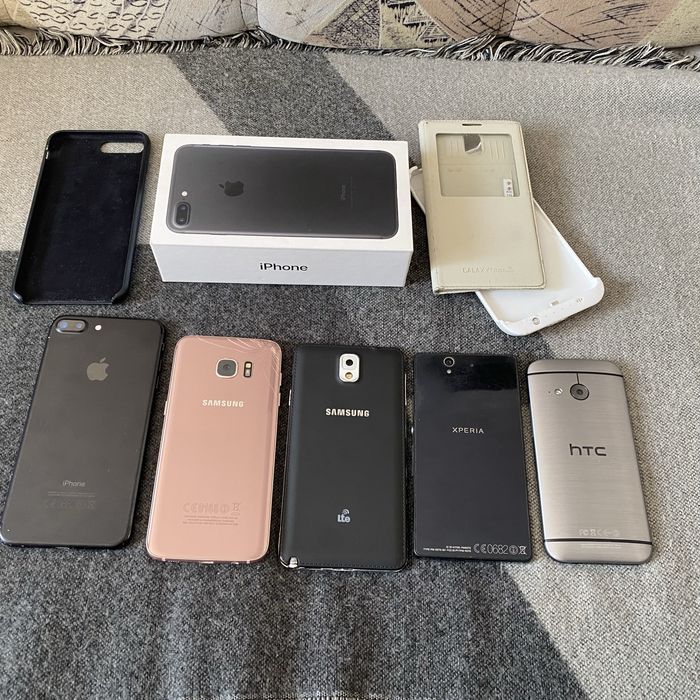 Iphone 7 plus 128GB, samsung S7 edge, note 3, sony xperia, Htc one