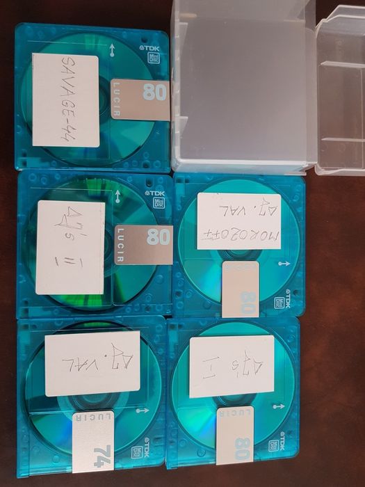 Minidiscuri Sony, BASF, TDK.