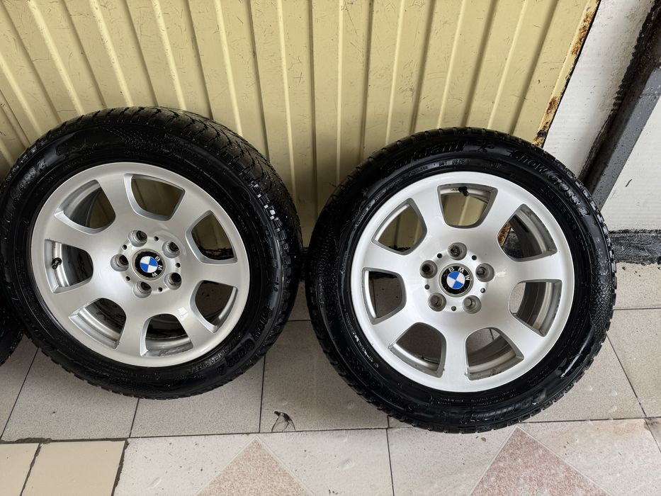 Диски с резиной bmw 134 стиль на зиме e39 e34 e36 e46 e38