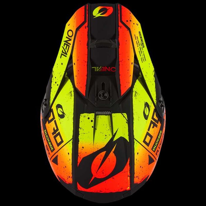 Мотокрос каска O'NEAL 5SERIES SCARZ Black/Red/Yellow V.24