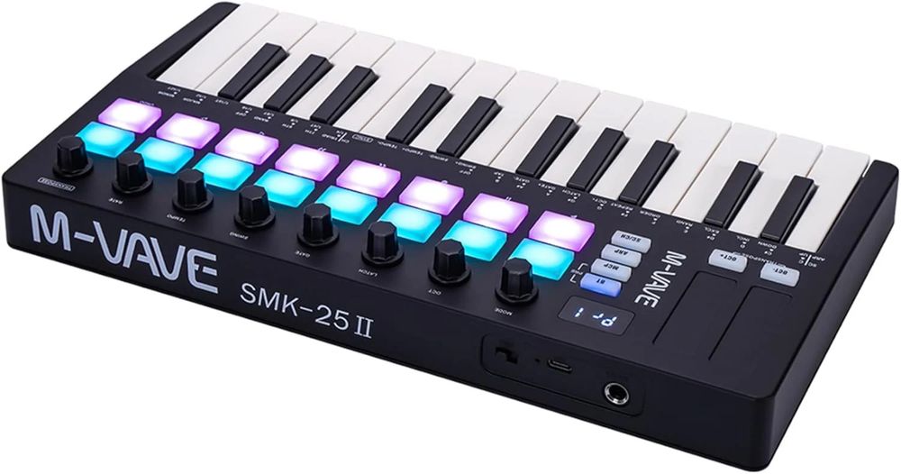 M-VAVE SMK-25 II MIDI DJ клавиатура/контролер с 16 RGB падове