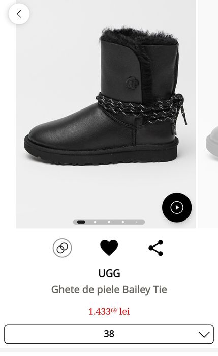 Ugg piele neteda