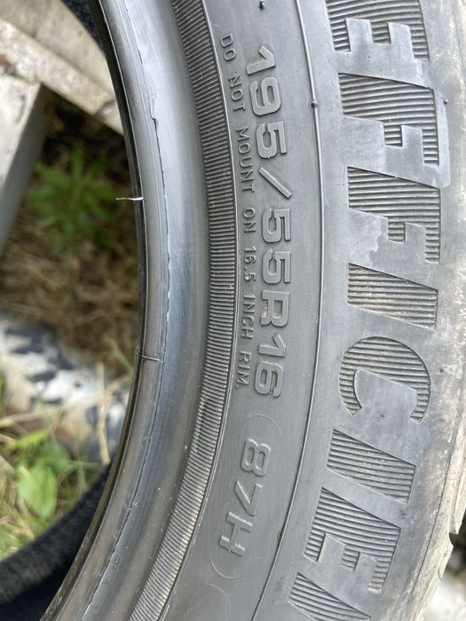 2 бр 195/55/16 Goodyear 2024г 7мм
