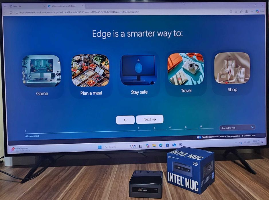 Mini PC Work-From-Home – Windows 11 Pro – 8GB RAM – Configurat complet