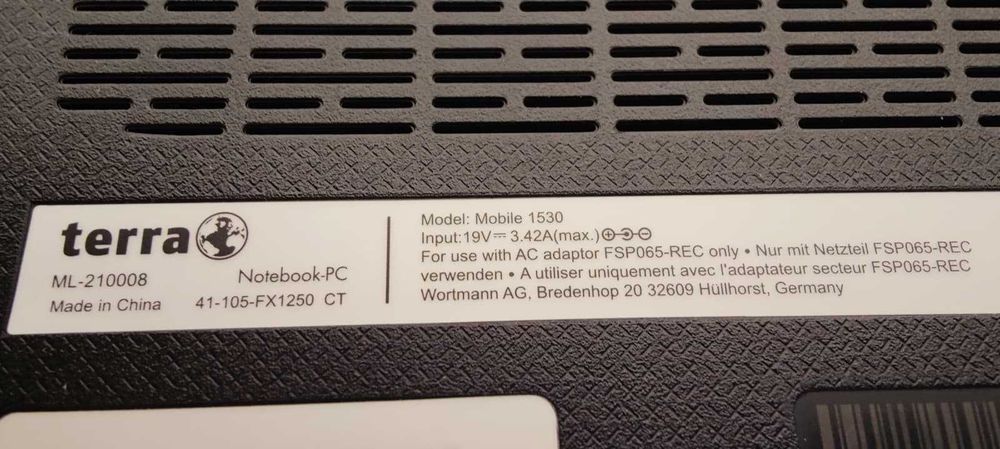 Laptop Terra I5, 12GB ram, 256GB