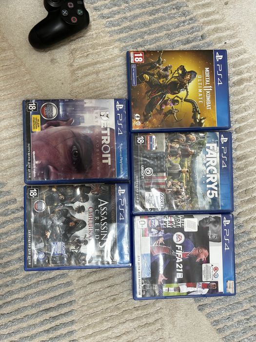 Ps 4 slim, 500гб с дисками