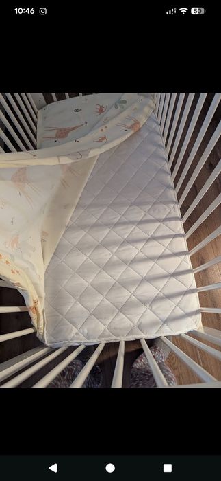 Pătut bebeluși IKEA Gulliver + saltea microfibra cocos