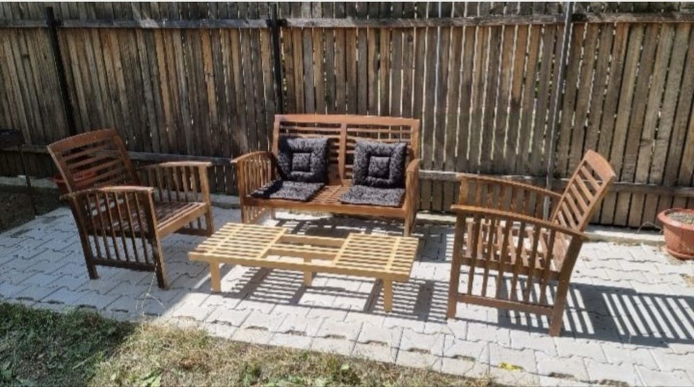 Set Mobilier terasa - gradina din lemn masiv