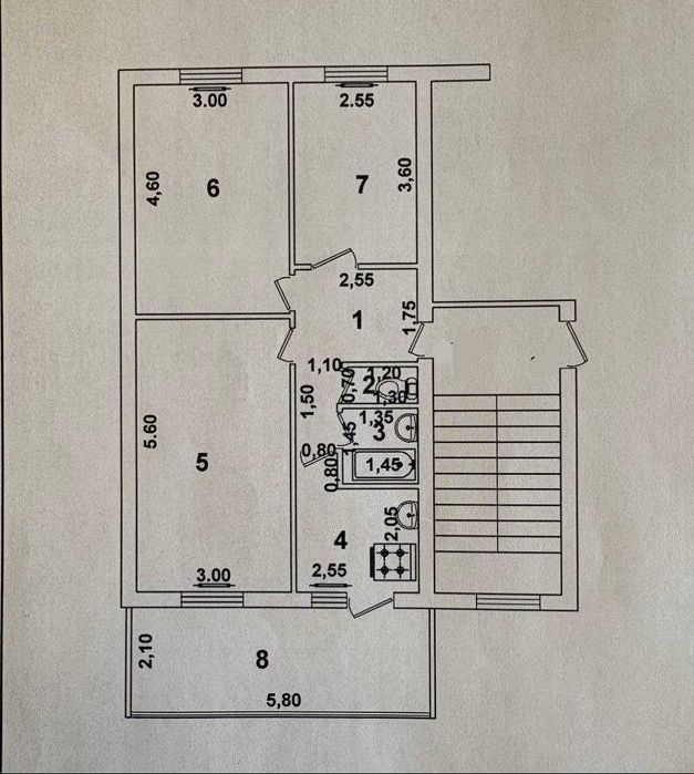 Продаётся 3х комн. квартира на Чиланзаре. Домбробод. Пед. институт