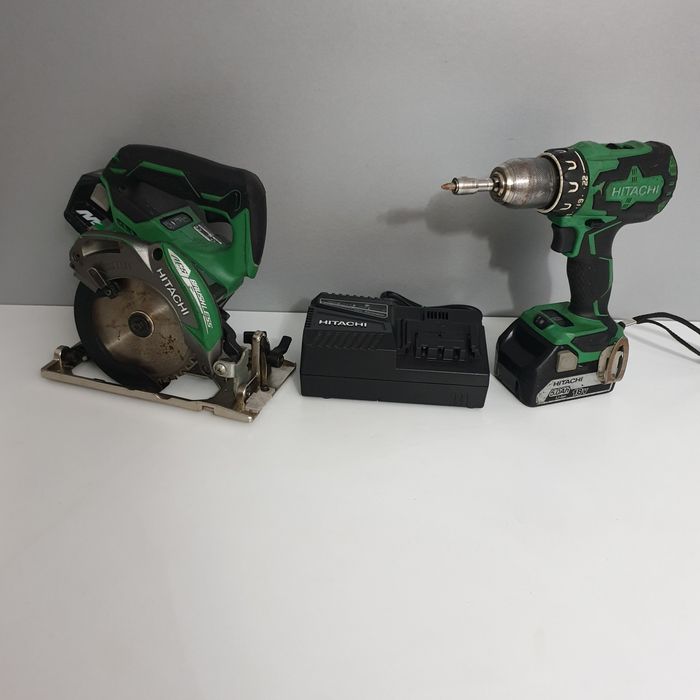 Set Hitachi Filetanta + Circular de mână 18V