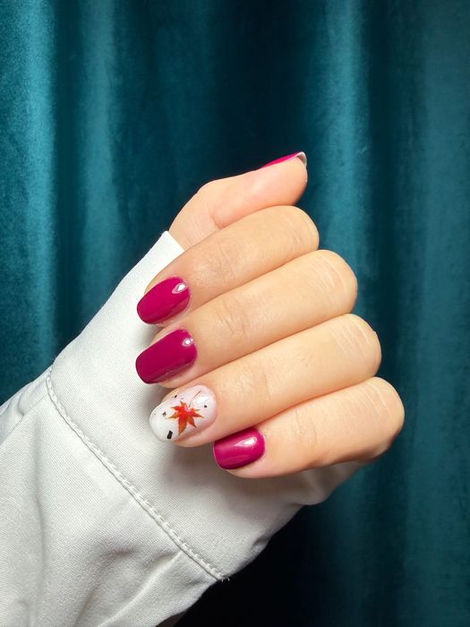 Manichiură cu gel și ojă semipermanenta, Visan