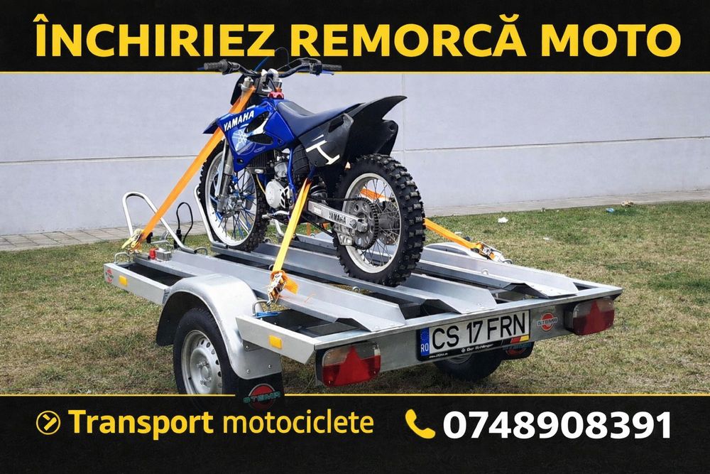 Inchiriez remorcă moto 100 ron/zi