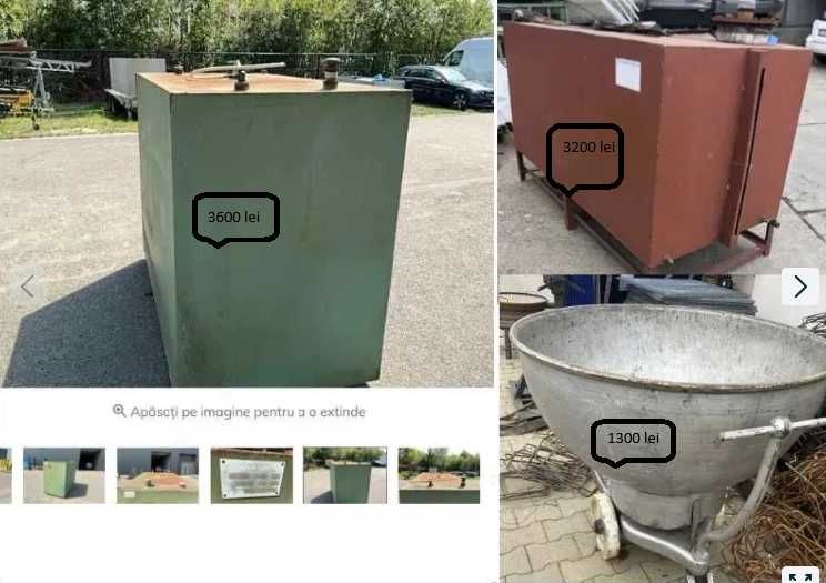Bazin 2 to nefolosit , unul de 3 to folosit si bazin malaxor
