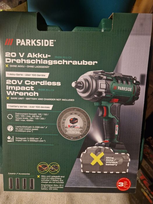 Гайковерт 20V , зелена серия.