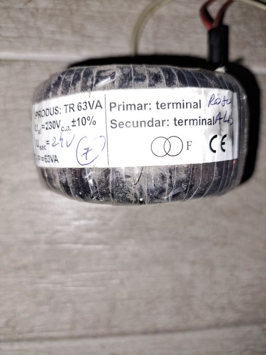 Transformator toroidal 24 v  63VA