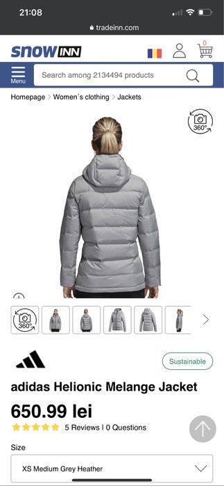 Geaca Adidas Performance Helionic