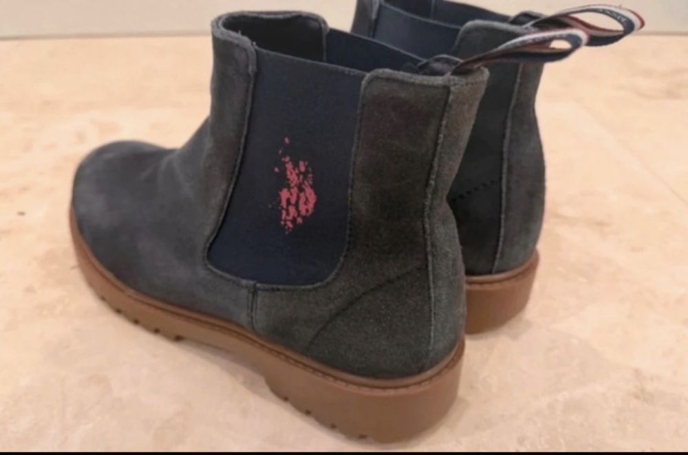 Ghete Dama U.S. Polo Assn. (Piele Intoarsa)