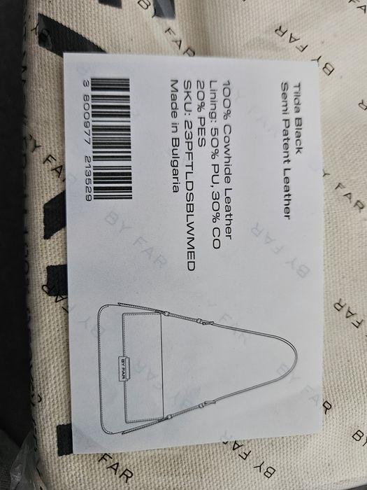 BY FAR TILDA black/pear