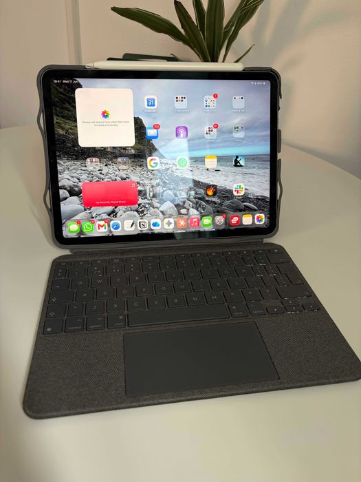 iPad Pro 11" 2018 + Apple Pencil 2 + Logitech Combo Touch – Pachet Complet