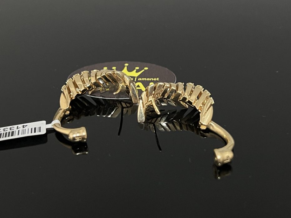 Bijuteria Royal CB : Cercei dama aur 18K 20,98gr Diamante naturale