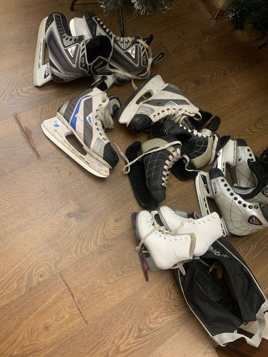 Коньки разного размера