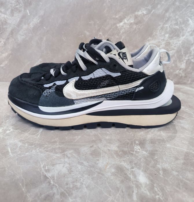 Nike Sacai Vaporwaffle Black White номер 42,5