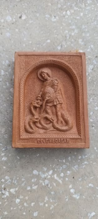 Iconița, sculptura lemn, Sf.Gheorghe