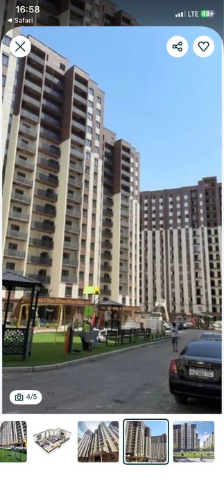 Продается квартира 3/1/16 коробка своя, Новостройка Orikzor Residence