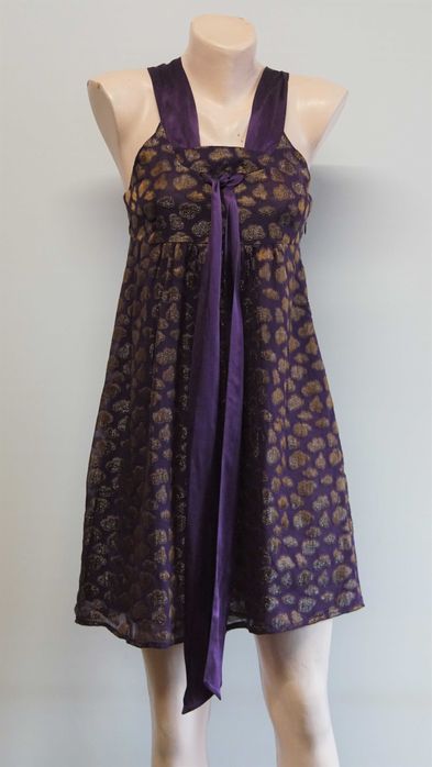 Rochie matase si lurex S'nob By Sans Noblesse marimea XS