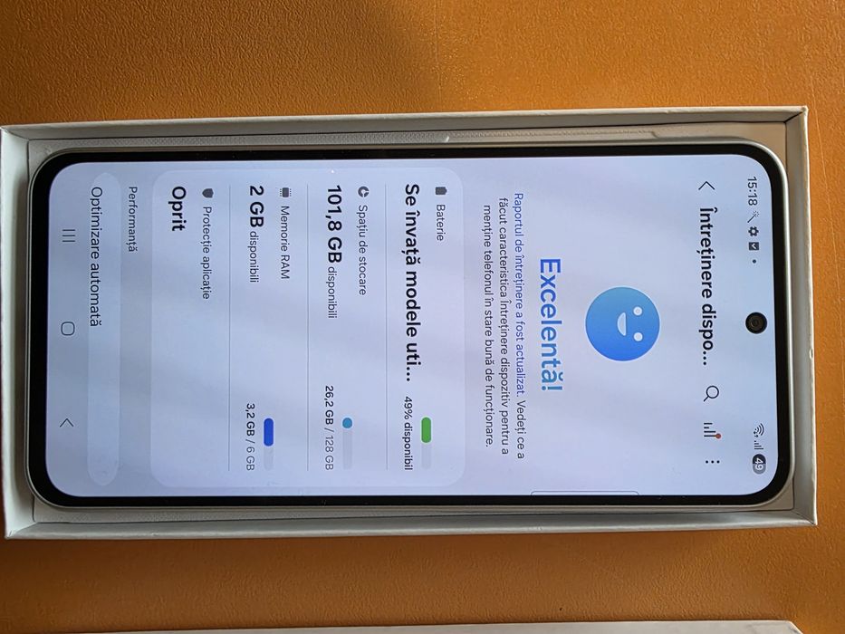 Samsung A36 5G 128gb 6gb ram White resigilat factura garantie bonus