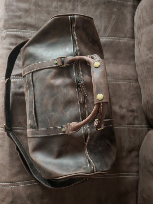 Geanta  voiaj bărbați piele naturala