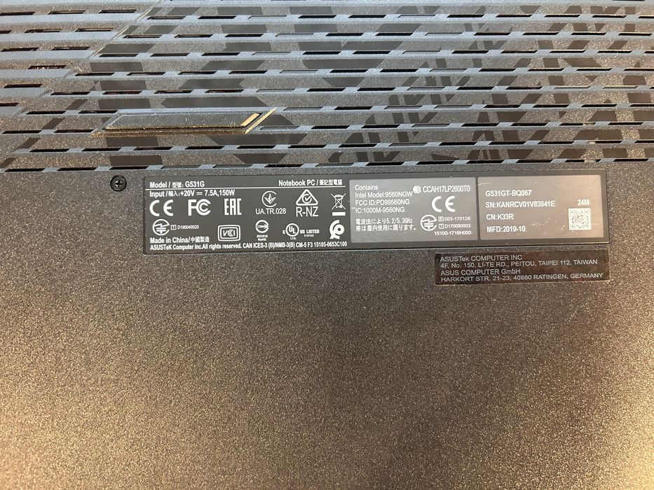 Laptop Asus ROG STRIX G531GT-BQ067