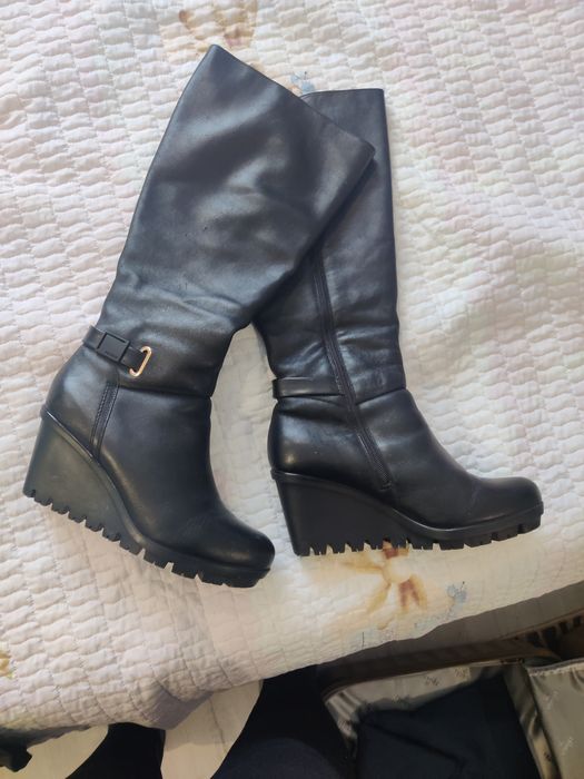 Сапоги зима кожа