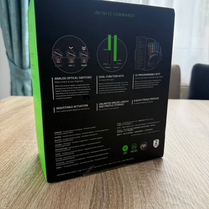 RAZER Tartarus PRO SIGILAT analog optical gaming pad tastatura joystck