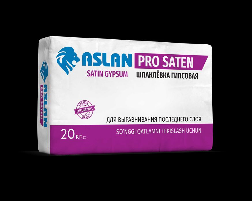 Гипсовая штукатурка ASLAN ROTSUVOQ  (25кг) шпаклевка, кафельный клей