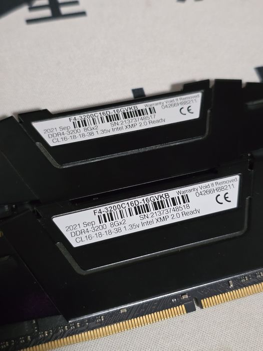 G.Skill Ripjaws V DDR4 3200Mhz 2x8gb
