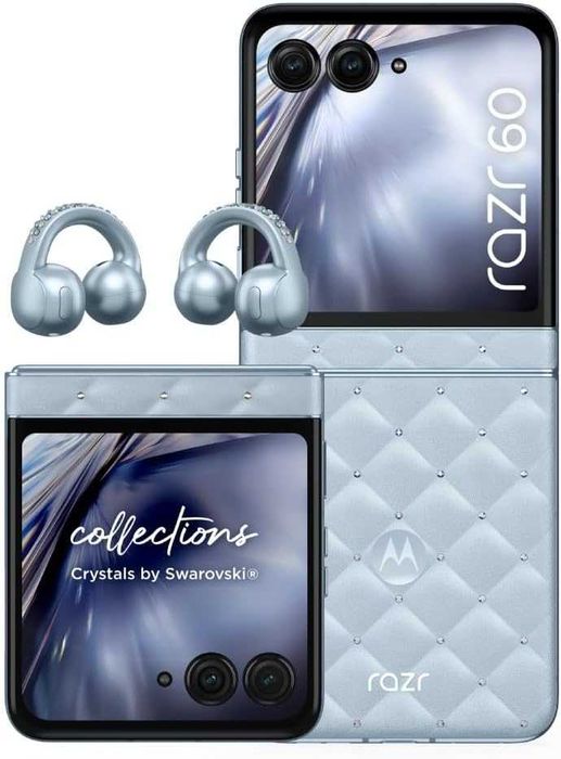 Motorola Razr 60 256GB + 8GB RAM + Buds Loop Bundle Swarovski Edtition Нов! 2г. Гаранция!