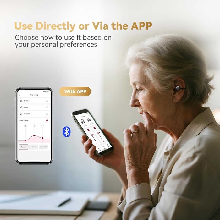 Viva Hear Bluetooth  слухови апарати 7-степенно регулиране на звука