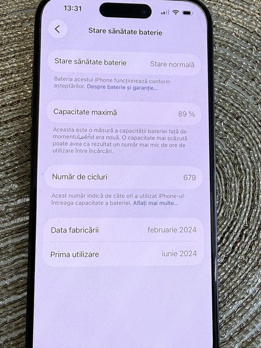 Iphone 15 pro 128 gb impecabil