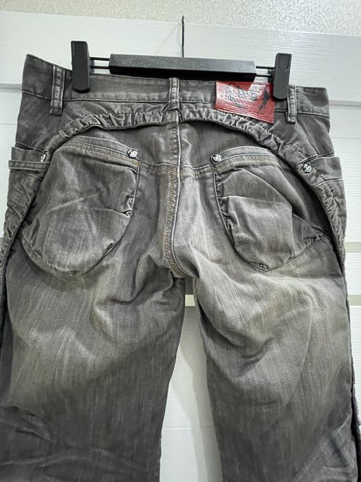 Джинсы серые прямые