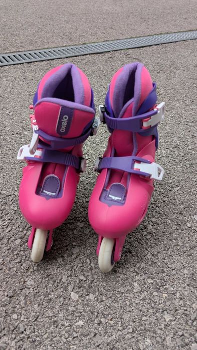 Детски ролери Oxelo PLAY 3, розово/лилаво Номер EU 30-32