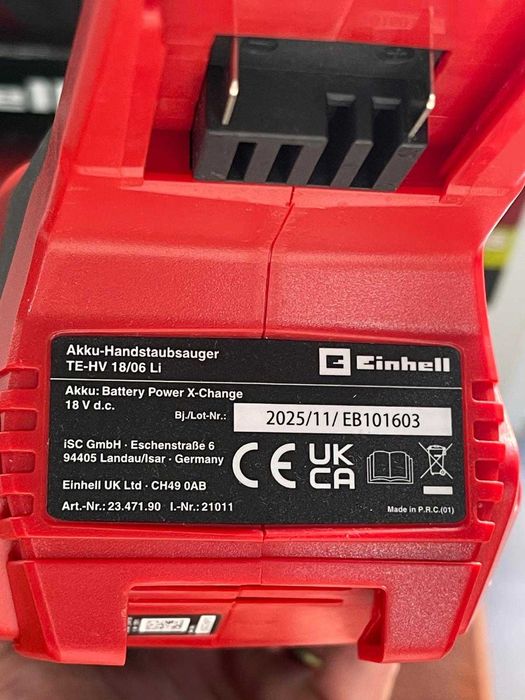 Aspirator fără fir Einhell - Power X-Change, TE-HV 18/06 Li - Solo