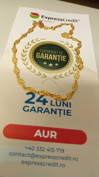 Lant aur 18k Ag20 Dancu b28509 garantie 2 ani