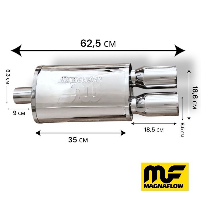 Прямоточная выхлопная банка Magnaflow