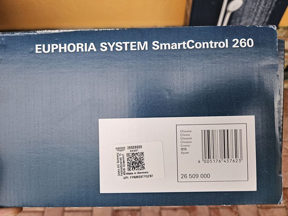 Grohe Euphoria System SmartControl 260- Set de duș Mono cu termostat, crom