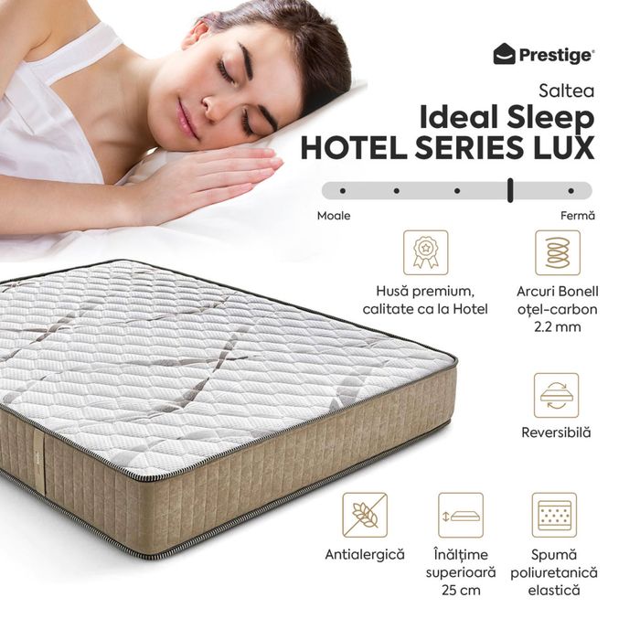 Saltea Prestige Ideal Sleep HOTEL SERIES LUX 160x200 - Confort premium, ca la hotel!