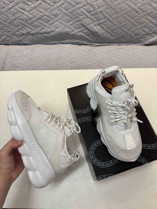 Adidasi barbati unisex albi