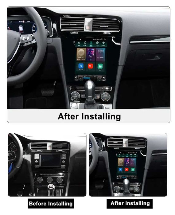 Navigatie Android TESLA VW Golf 7 1/6 Gb Ram Waze Carplay + CAMERA